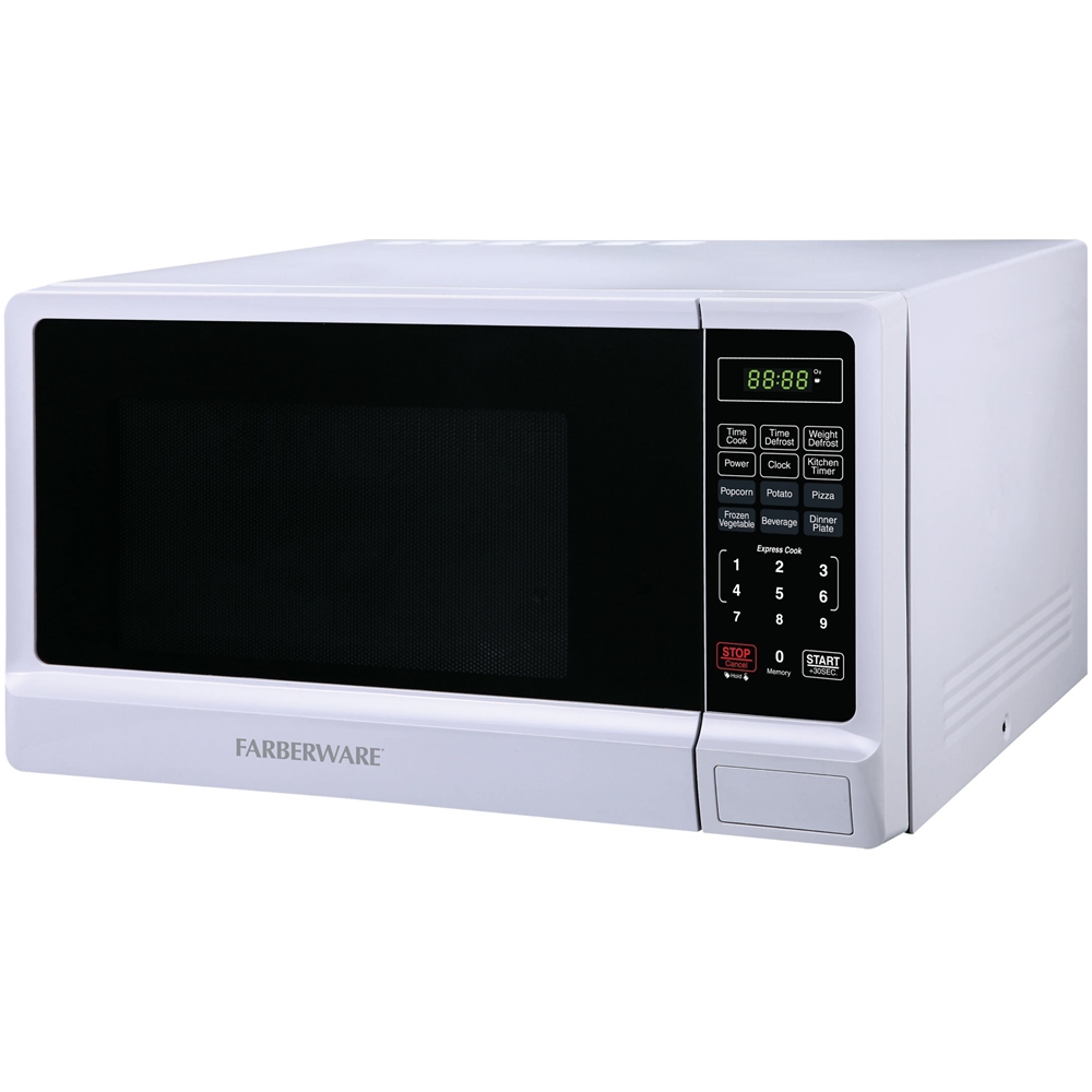 Farberware 1000-Watt 1.1 Cu. Ft. Countertop Microwave Oven With LED  Lighting and Child Lock, Black 