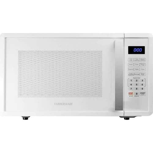 Farberware - Professional 1.1 Cu. Ft. Mid-Size Microwave - White - Larger Front
