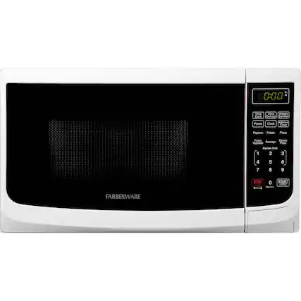 Front. Farberware - Classic 0.7 Cu. Ft. Compact Microwave - White.