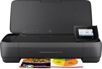HP OfficeJet 250 Mobile Wireless All In One Inkjet Printer Black HP OfficeJet 250 Mobile Wireless All In One Inkjet Printer Black