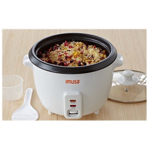 Alt View 12. Imusa - 8-Cup Rice Cooker - White.