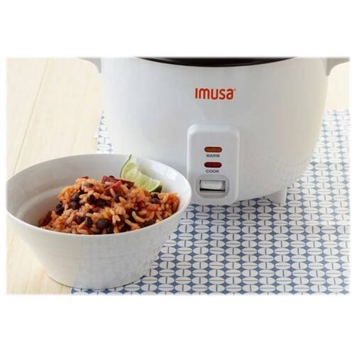 Alt View 13. Imusa - 8-Cup Rice Cooker - White.