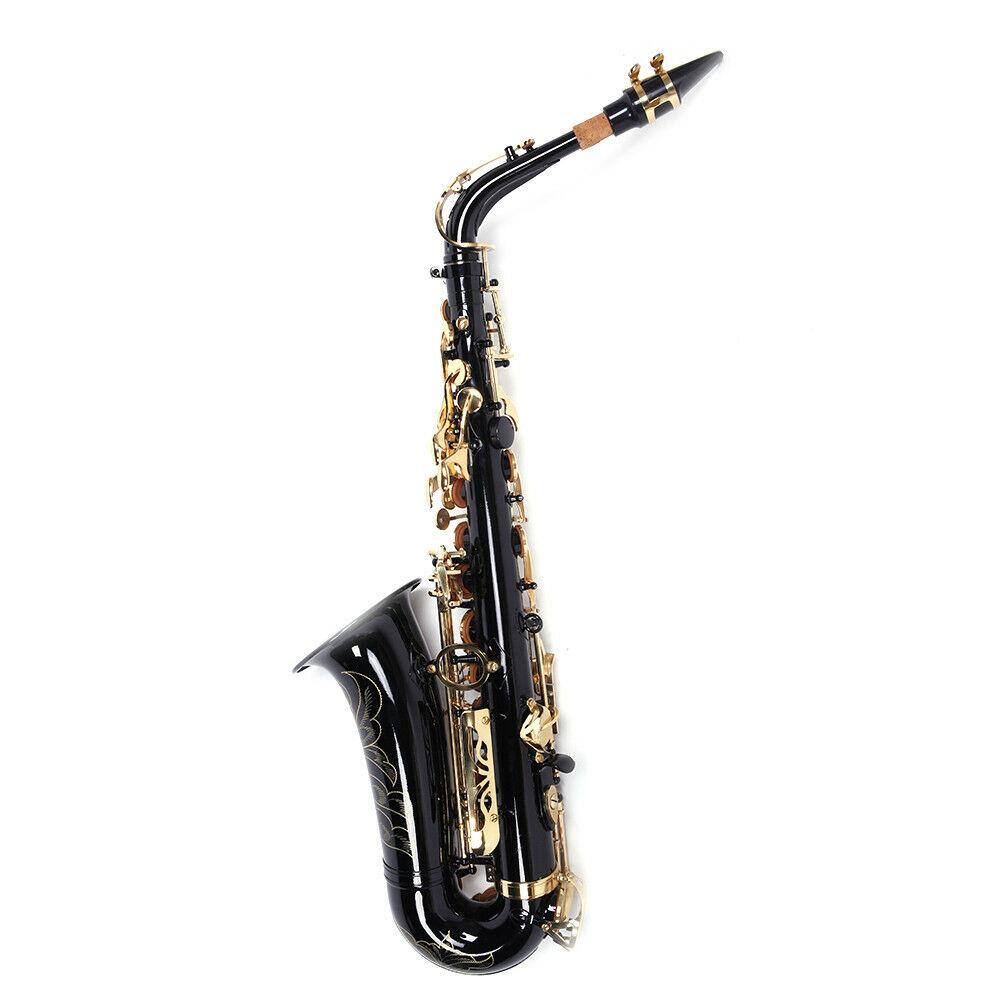 Alt View 3. Winado - New Brass Eb Alto Saxophone Black Sax w/ Other Accessories.