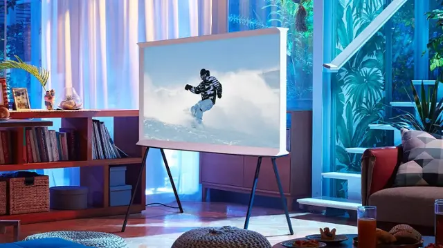 Samsung - 43" Class The Serif QLED 4K Smart TV (2022)