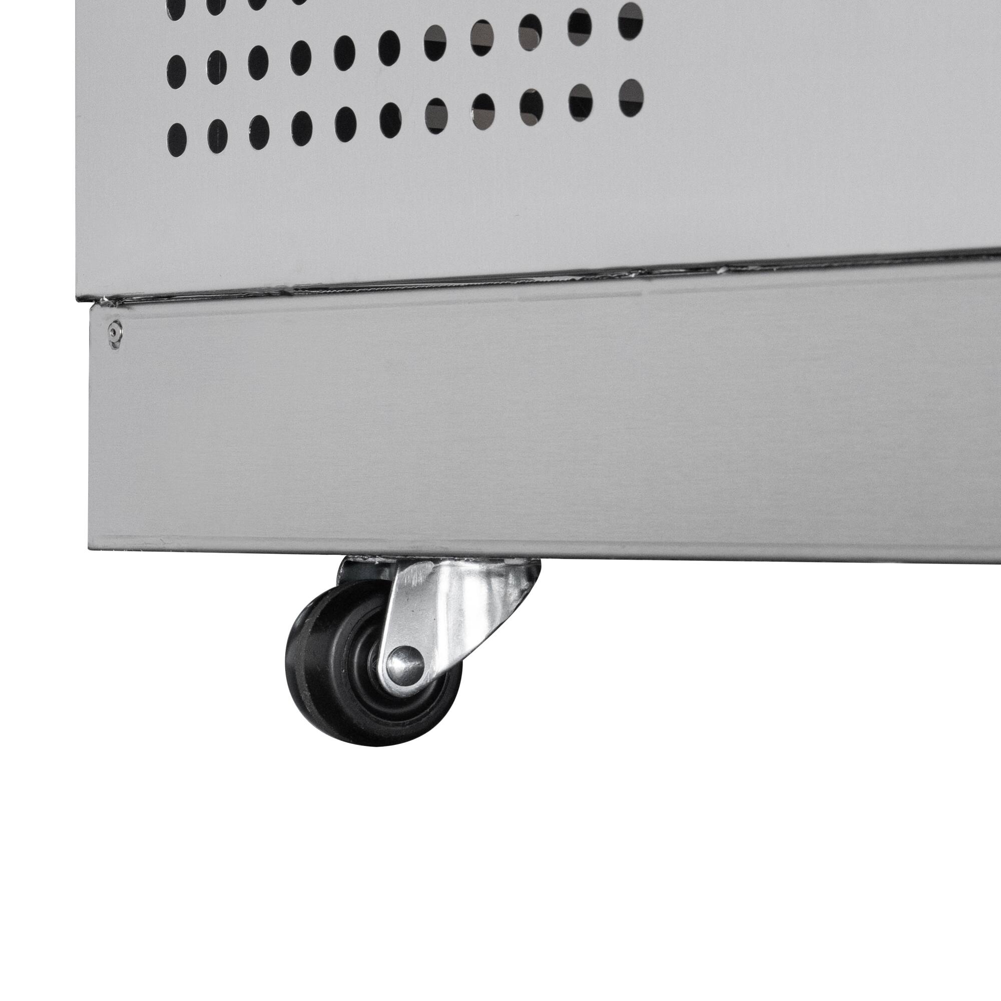 Alt View 5. Koolmore - 60 in.  Refrigerated Prep Station Cold Table, Stainless-Steel Refrigerator with 12-Pan (Not Included) Capacity - Stainless-Steel.