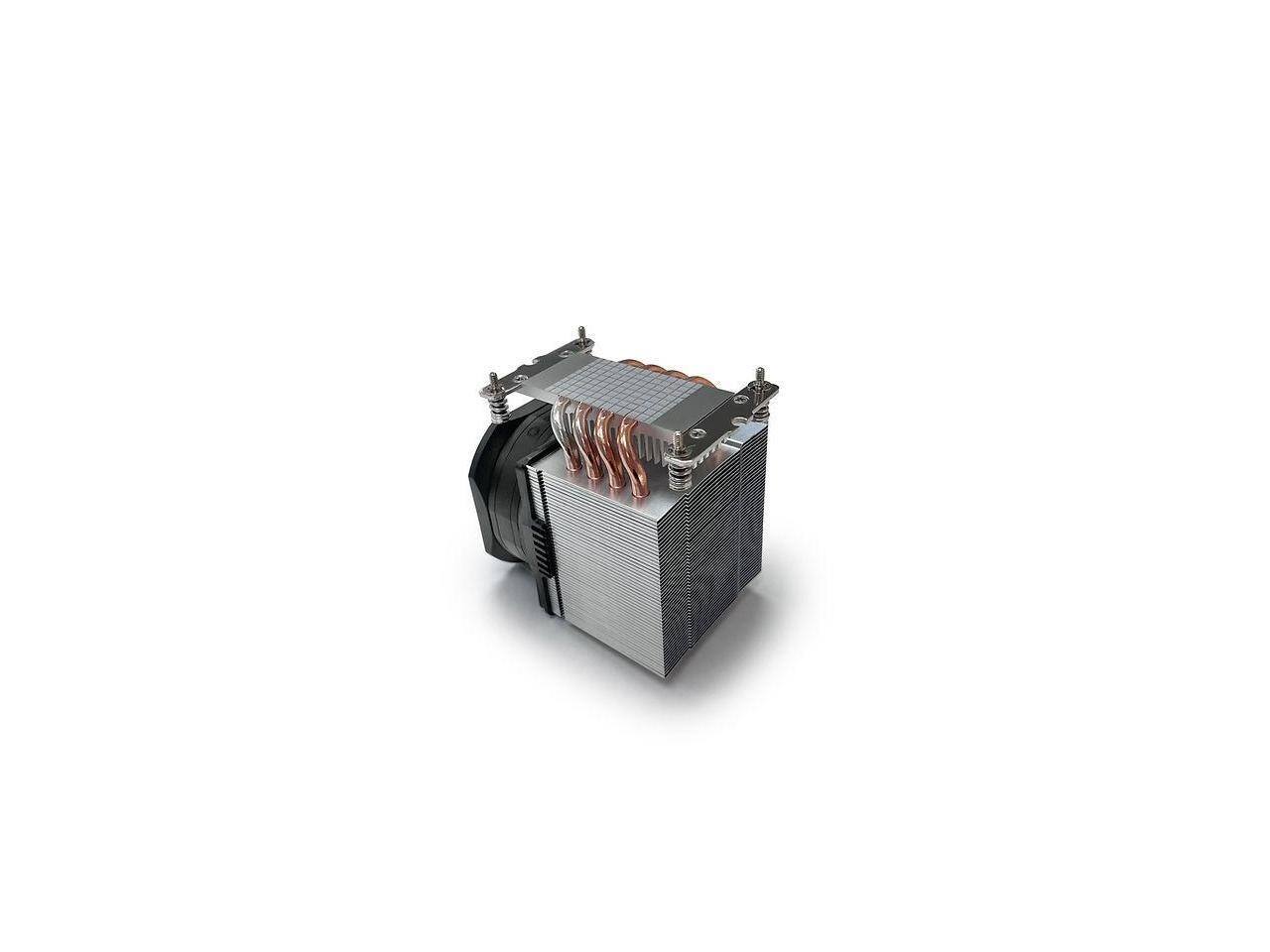 Left. Dynatron - a56 socket am4/am5 double ball 3u active air cooler - Black.