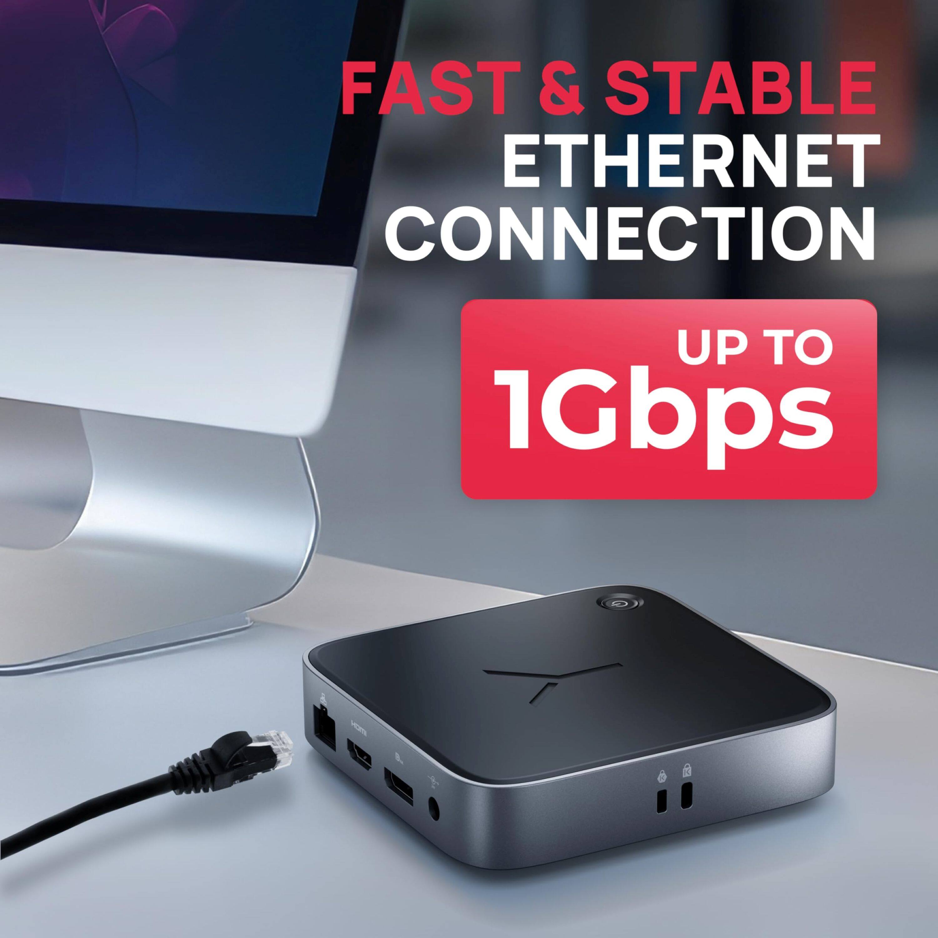FAST & STABLE ETHERNET CONNECTION UP TO 1Gbps HOST