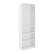 Angle. CorLiving - Teo Collection 5-Tier Floor-Standing Bookcase - White.