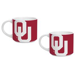 Indigo Falls - Oklahoma Sooners Two Pack 14oz. Stackable Mug Set - Multicolor