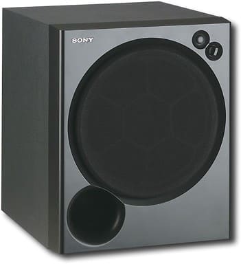 Angle Standard. Sony - 8" 75-Watt Powered Subwoofer.