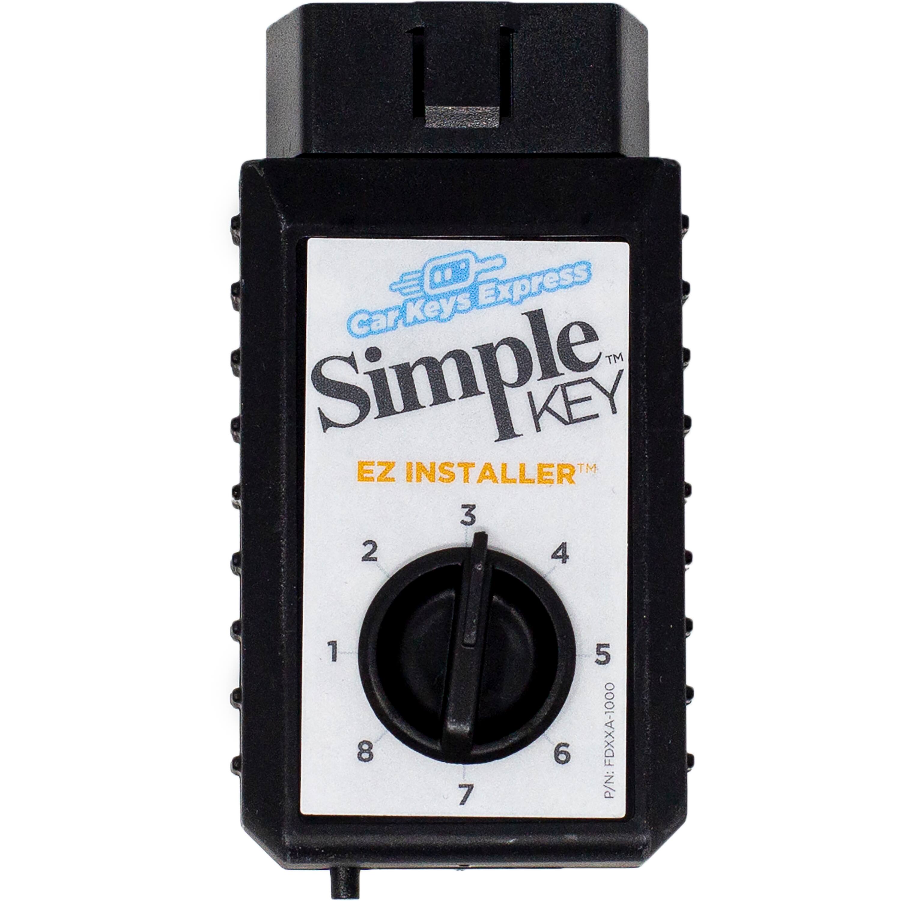 Car Keys Express  
Simple Key™  
EZ Installer™  

FDXXA-1000  
P/N: FDXXA-1000  

1 2 3 4 5 6 7 8