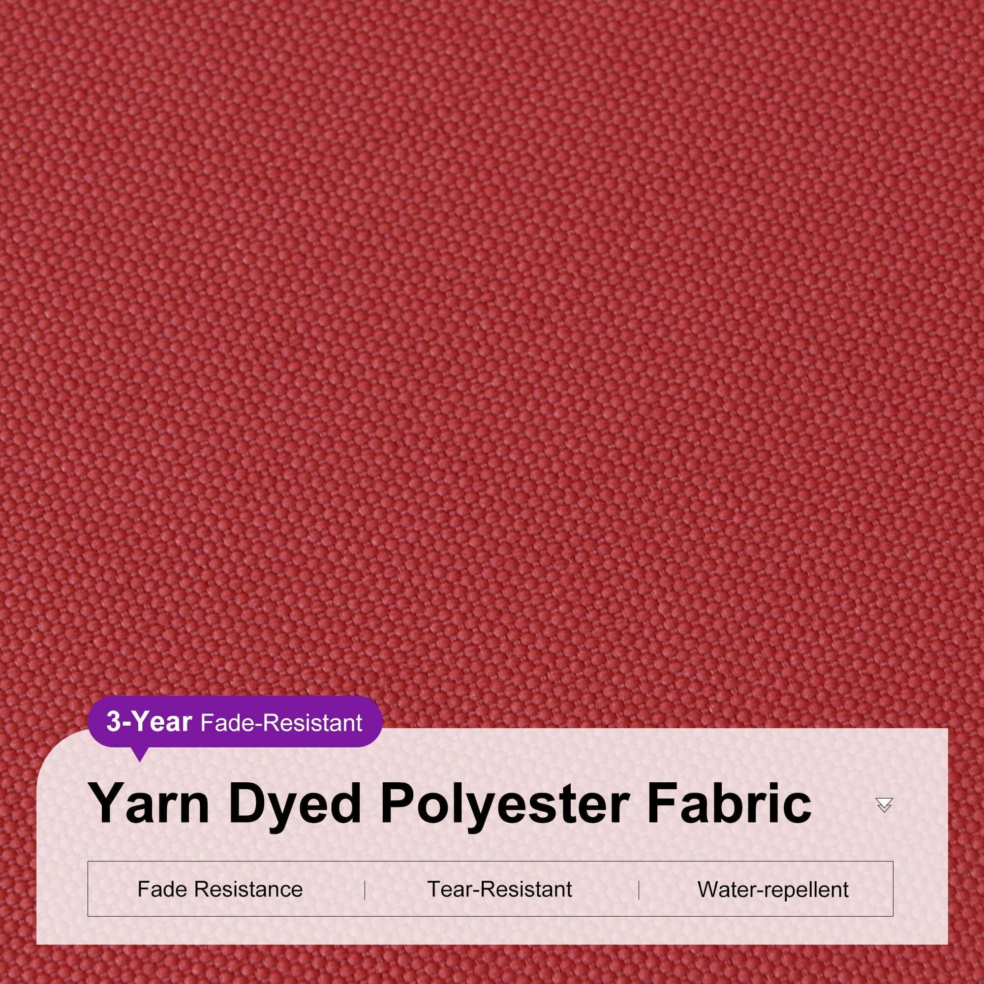 3-Year Fade-Resistant Yarn Dyed Polyester Fabric

- Fade Resistance
- Tear-Resistant
- Water-repellent