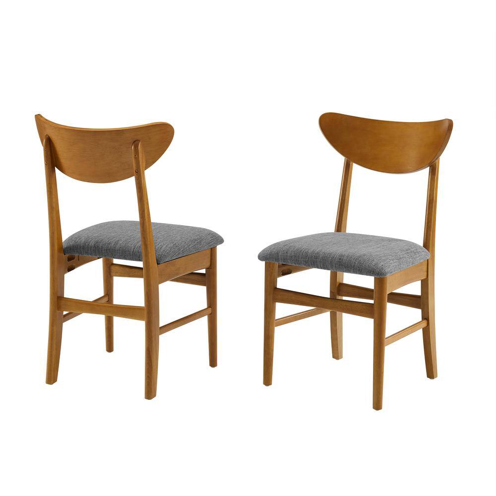 Crosley Furniture - Landon 2-Piece Wood Dining Chairs W/Upholstered Seat - Brown