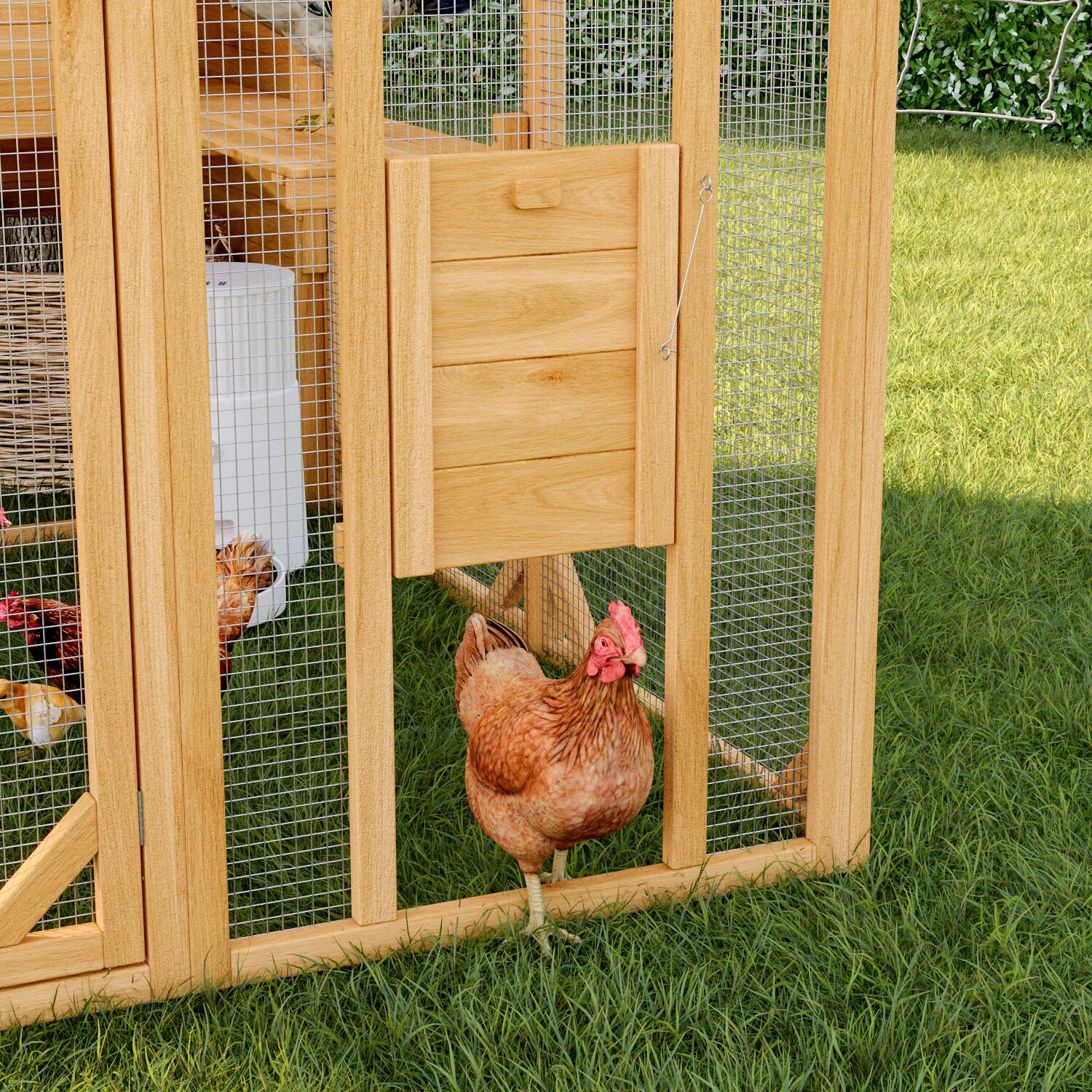 Alt View 1. Famapy - Large Outdoor Pet Cage with Galvanized Wire Mesh Multi-Functional Small Animal Enclosure for Chickens, Cats, Rabbits.