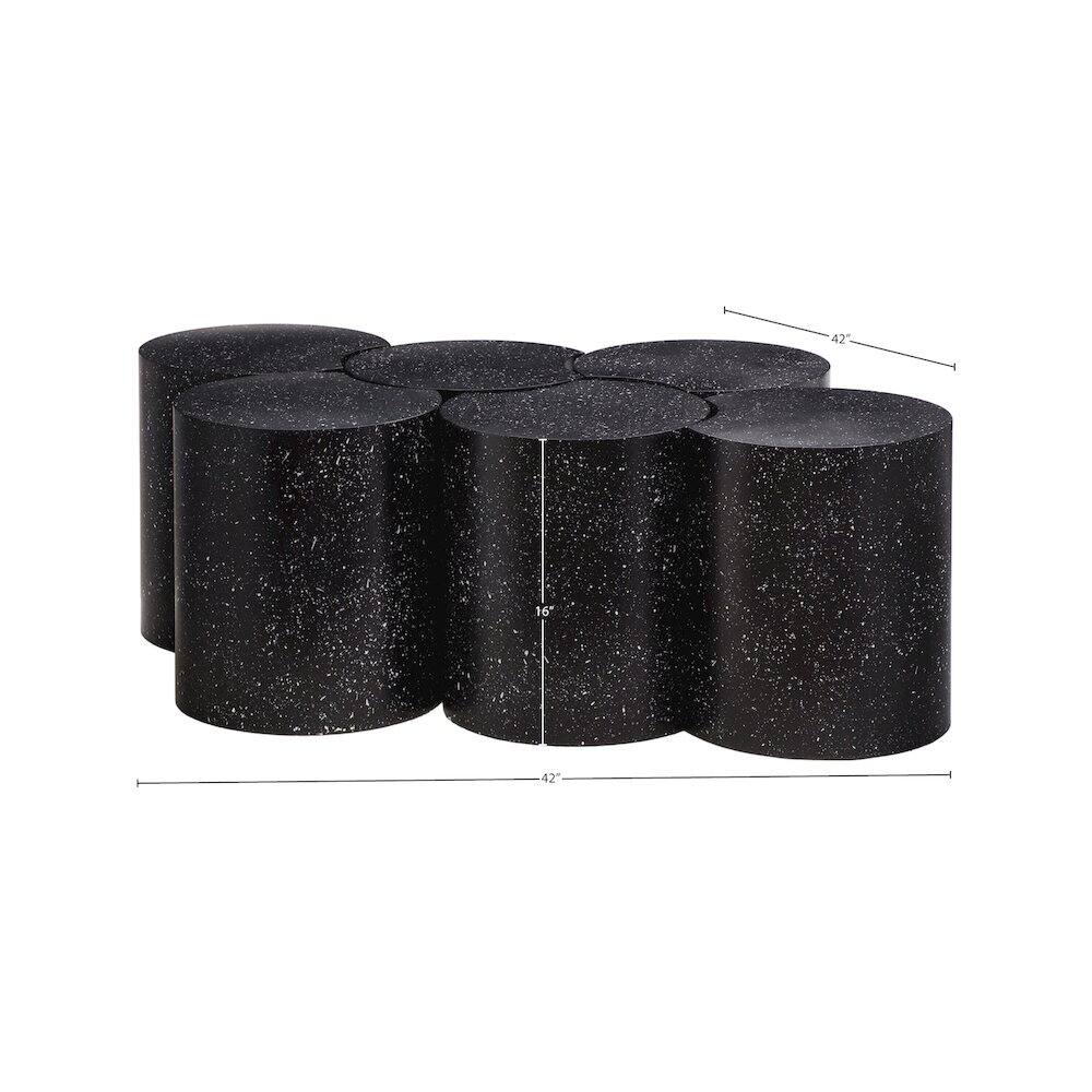 Alt View 3. Meridian Furniture - Dimple Black Coffee Table - Black.