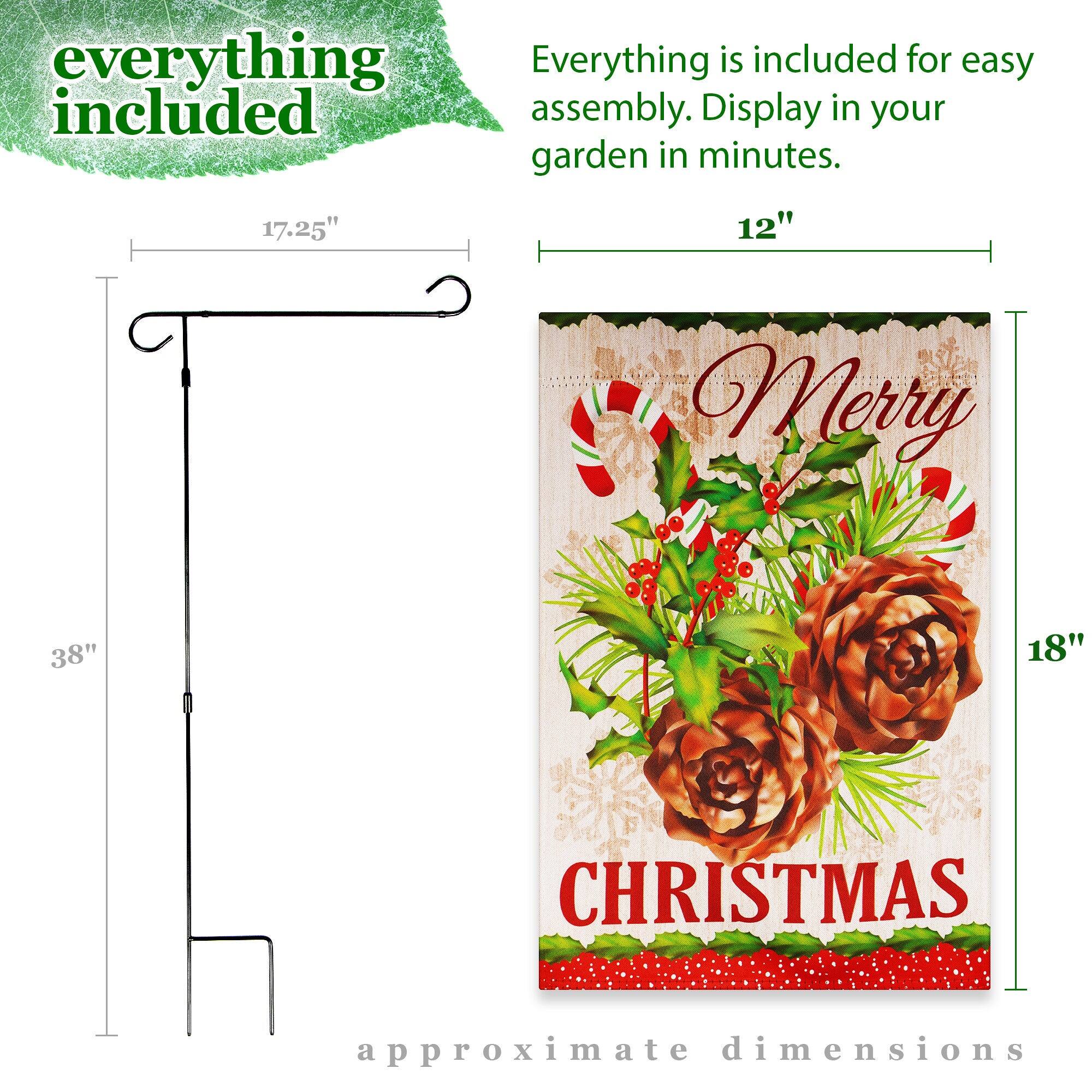 Everything is included for easy assembly. Display in your garden in minutes.

- 17.25" 
- 12" 
- 38" 
- 18" 

approximate dimensions