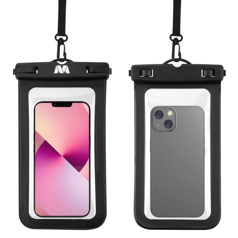 Front. Mybat - MyBat Universal Waterproof Pouch (with Lanyard) - Black - Black.