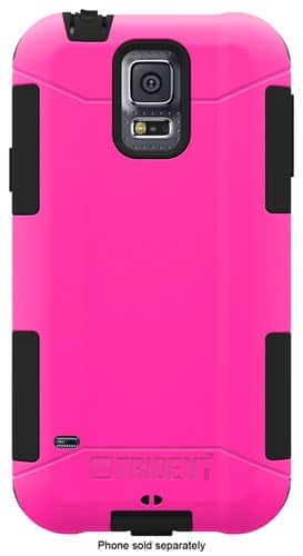 Front. Trident - Aegis Case for Samsung Galaxy S 5 Cell Phones - Pink.