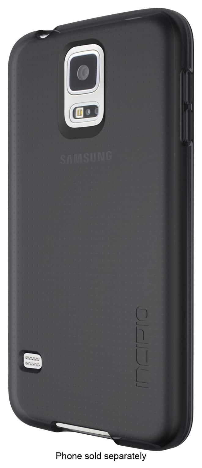 Front. Incipio - NGP Impact-Resistant Case for Samsung Galaxy S 5 Cell Phones - Black.
