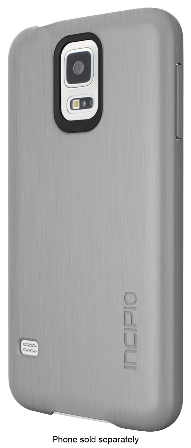 Front. Incipio - feather SHINE Case for Samsung Galaxy S 5 Cell Phones - Silver.