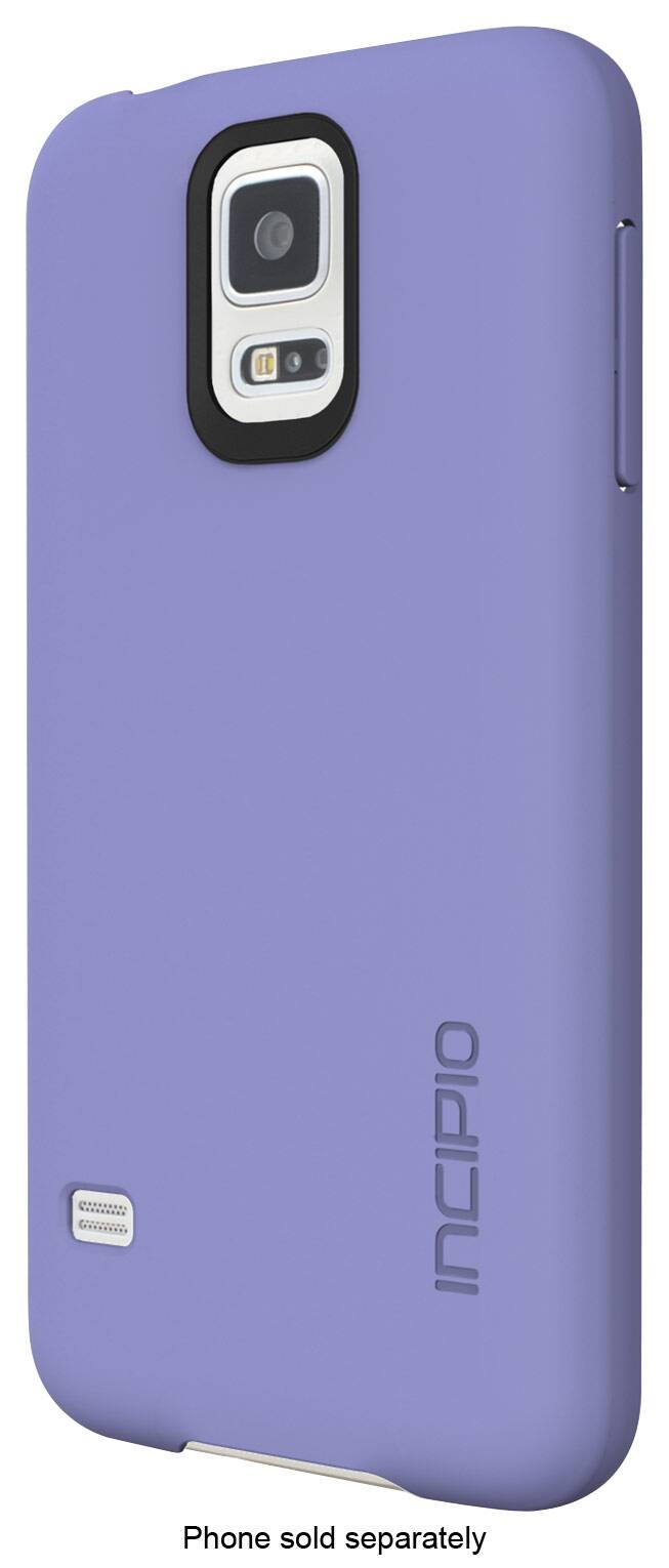 Front. Incipio - feather Snap-On Case for Samsung Galaxy S 5 Cell Phones - Purple.