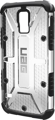 Front Standard. Urban Armor Gear - Composite Case for Samsung Galaxy S 5 Cell Phones - Ice/Black.