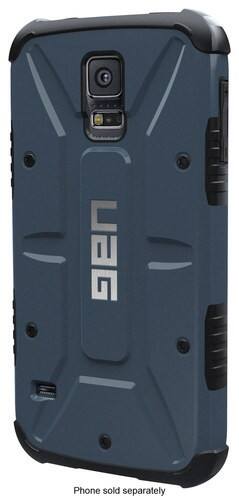 Front Standard. Urban Armor Gear - Composite Case for Samsung Galaxy S 5 Cell Phones - Slate/Black.