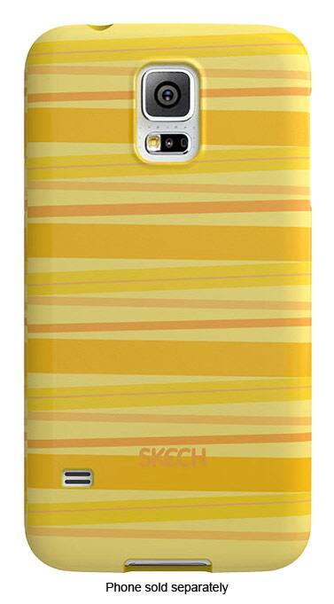 Skech - Groove Case for Samsung Galaxy S 5 Cell Phones - Yellow - Larger Front