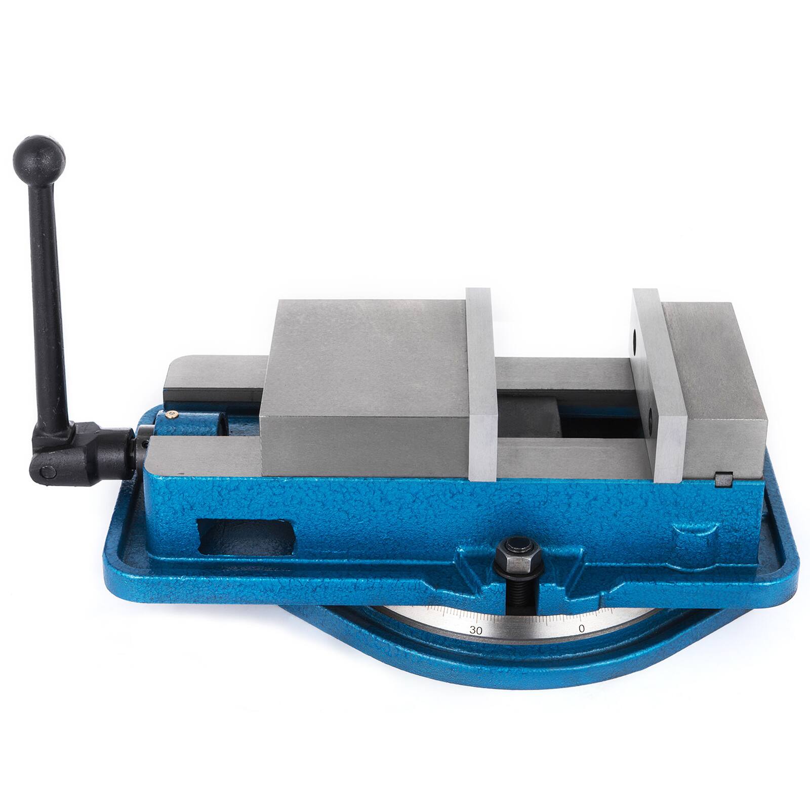 Alt View 5. VEVOR - 3 Inch Heavy Duty Milling Vise Bench Clamp Vise High Precision Clamping Vise 3 Inch Jaw Width - Sliver.