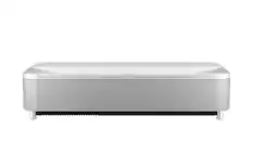 Front. Epson - LS800 4K PRO-UHD Ultra Short Throw 3-Chip 3LCD Laser Projector, 4000 Lumens, HDR, up to150", Android TV, Yamaha Speakers - White.