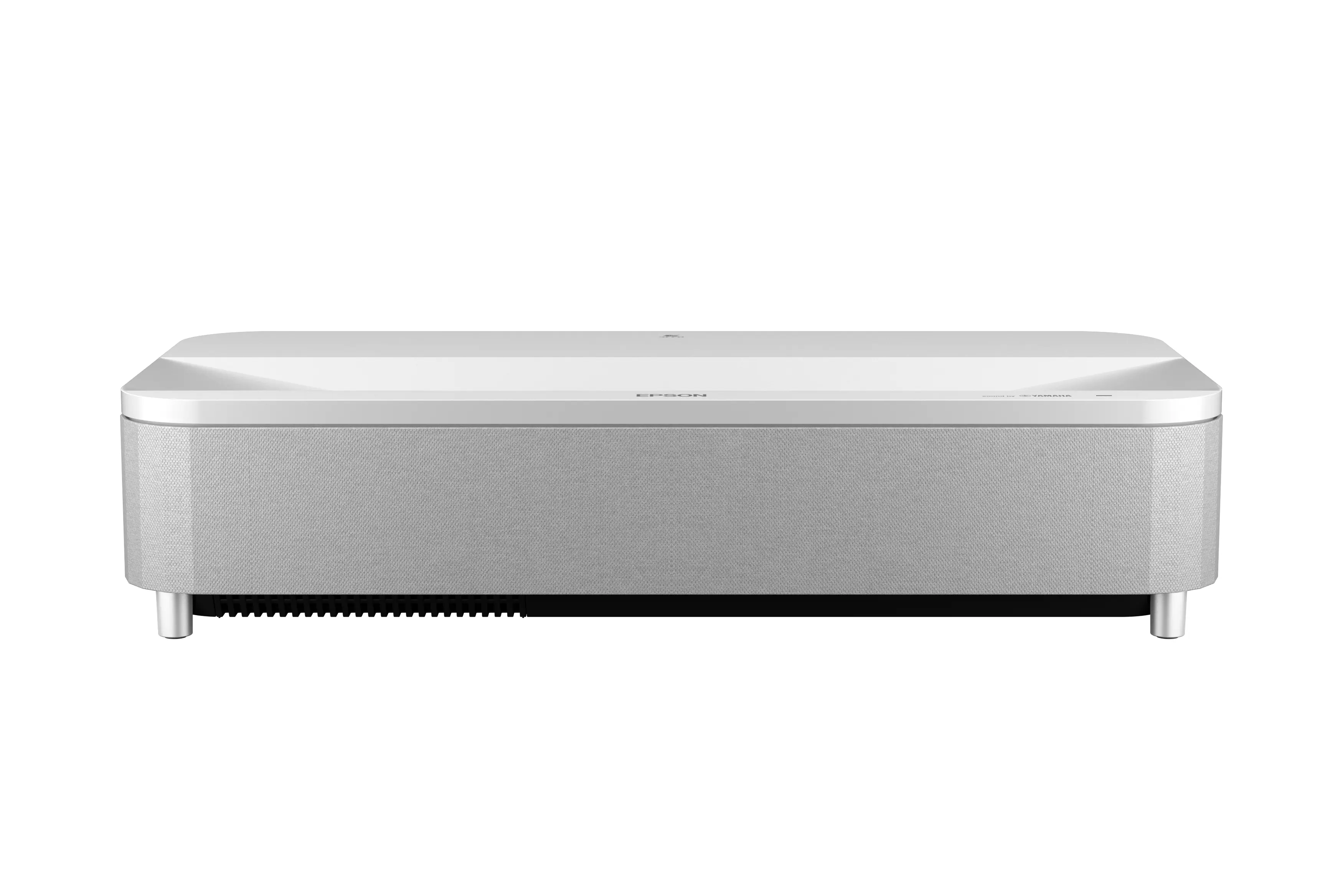 Front. Epson - LS800 4K PRO-UHD Ultra Short Throw 3-Chip 3LCD Laser Projector, 4000 Lumens, HDR, up to150", Android TV, Yamaha Speakers - White.