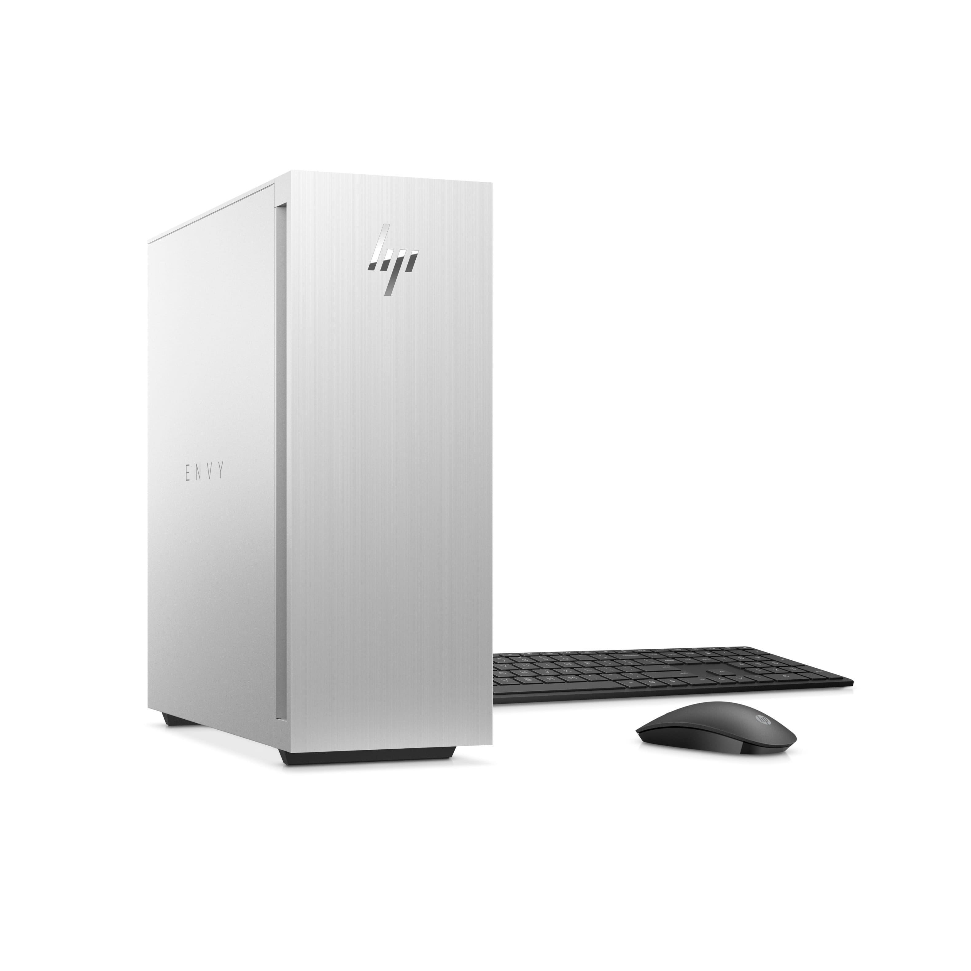 Front. HP - ENVY Desktop - Intel Core i7-12700 - 16GB Memory - NVIDIA GeForce RTX 3070 Ti - 1TB SSD - Natural silver.