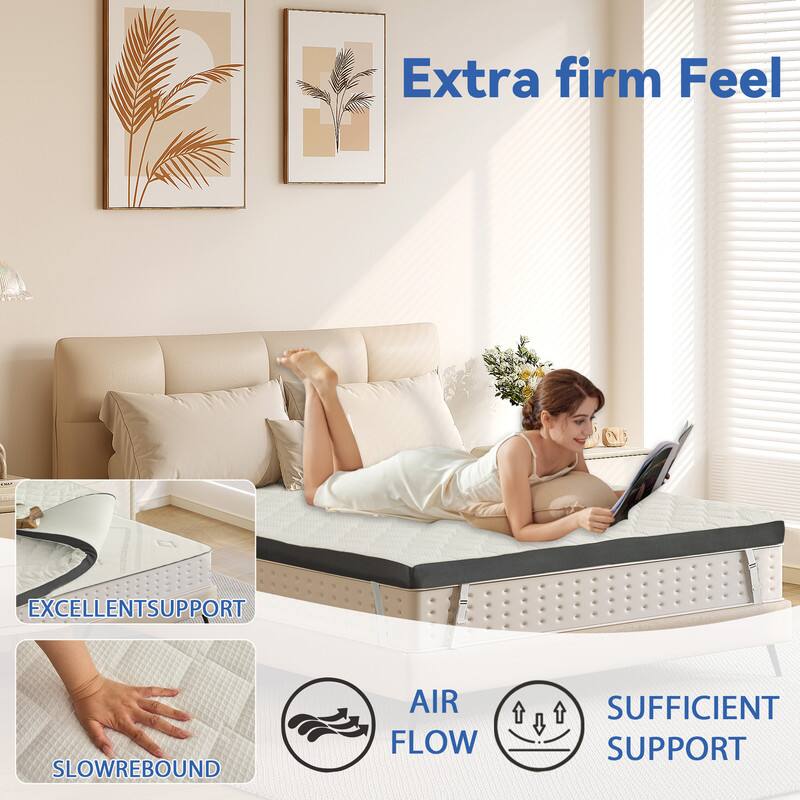Extra firm Feel  
EXCELLENT SUPPORT  
SLOW REBOUND  
AIR FLOW  
SUFFICIENT SUPPORT