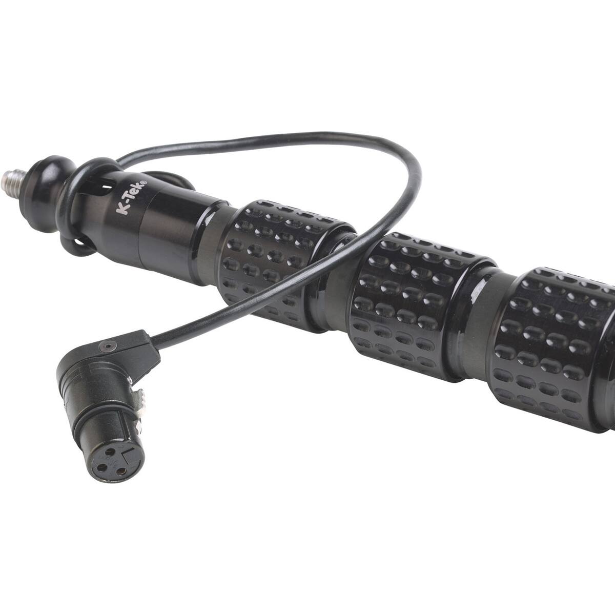 Alt View 2. K-Tek - K-Tek KP12CCR 12' KlassicPro Graphite 6-Section Boompole with KPCK12 Internal XLR Coiled Cable and KPCCR Side Exit.