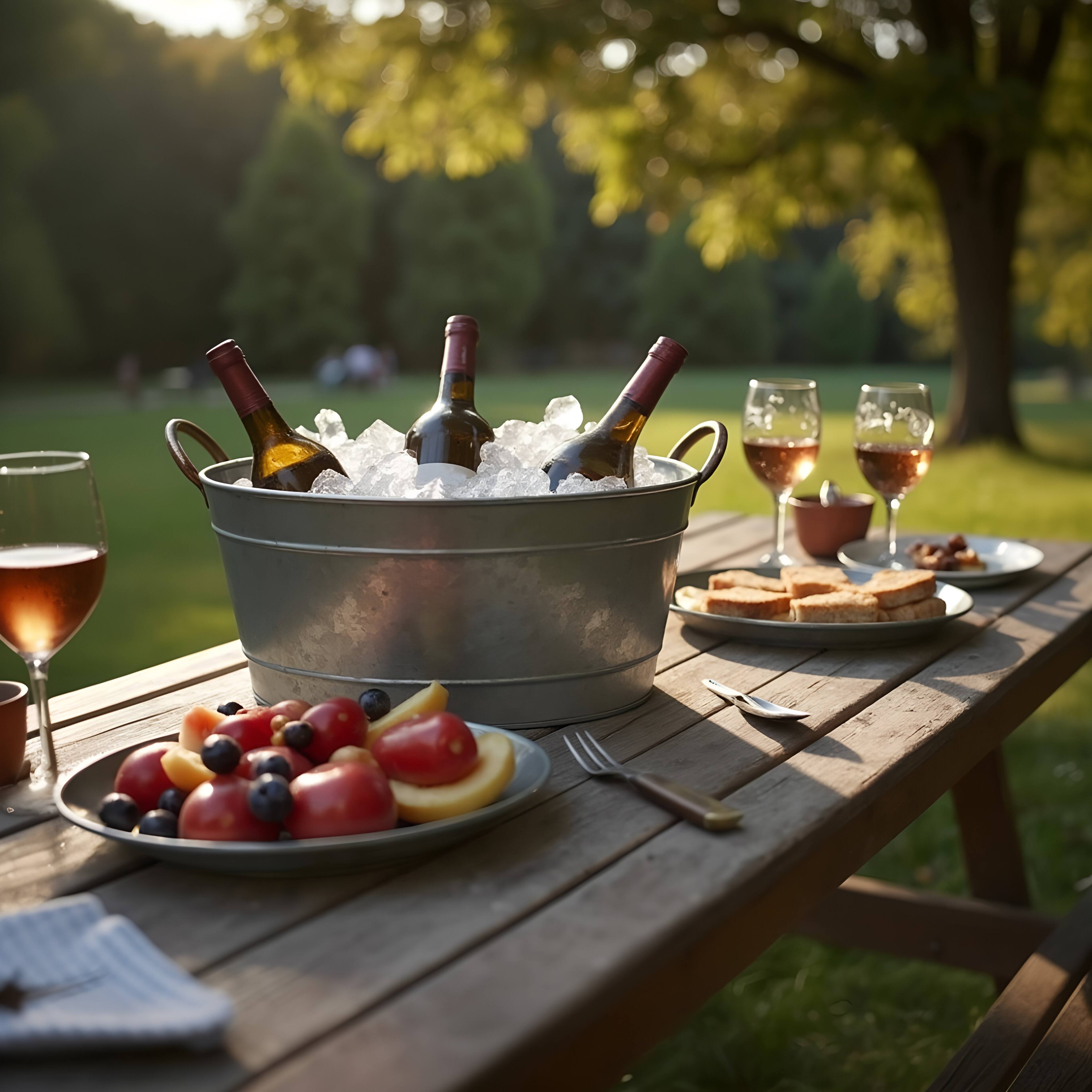 Alt View 5. Manhattan Lane - Lola 23 Inch Beverage Tub, 2 Handles - Gray.