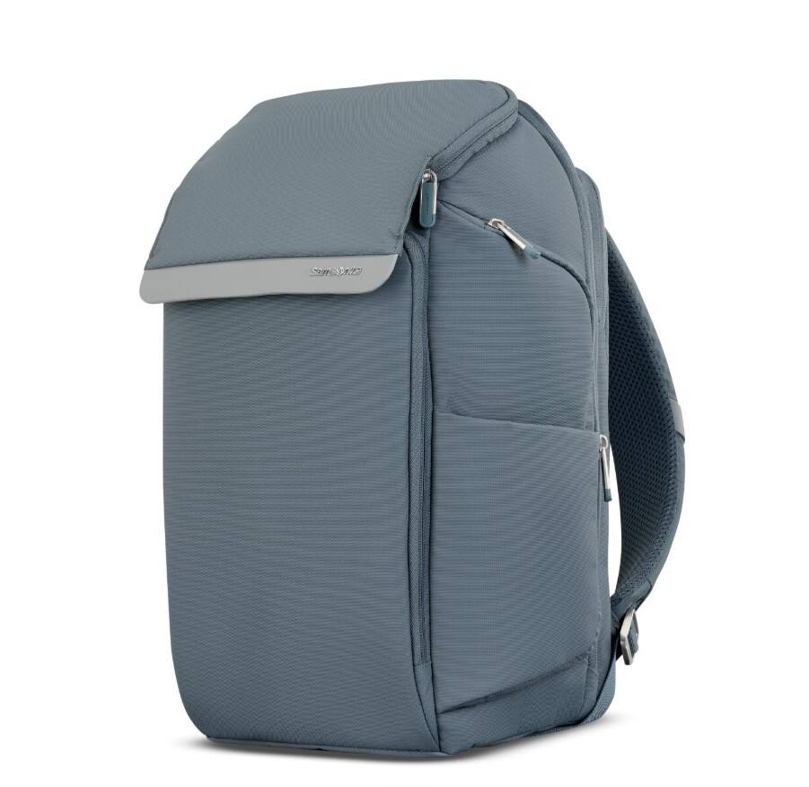 Front. Samsonite - Valt Tech Laptop Backpack - MINERAL GREY.