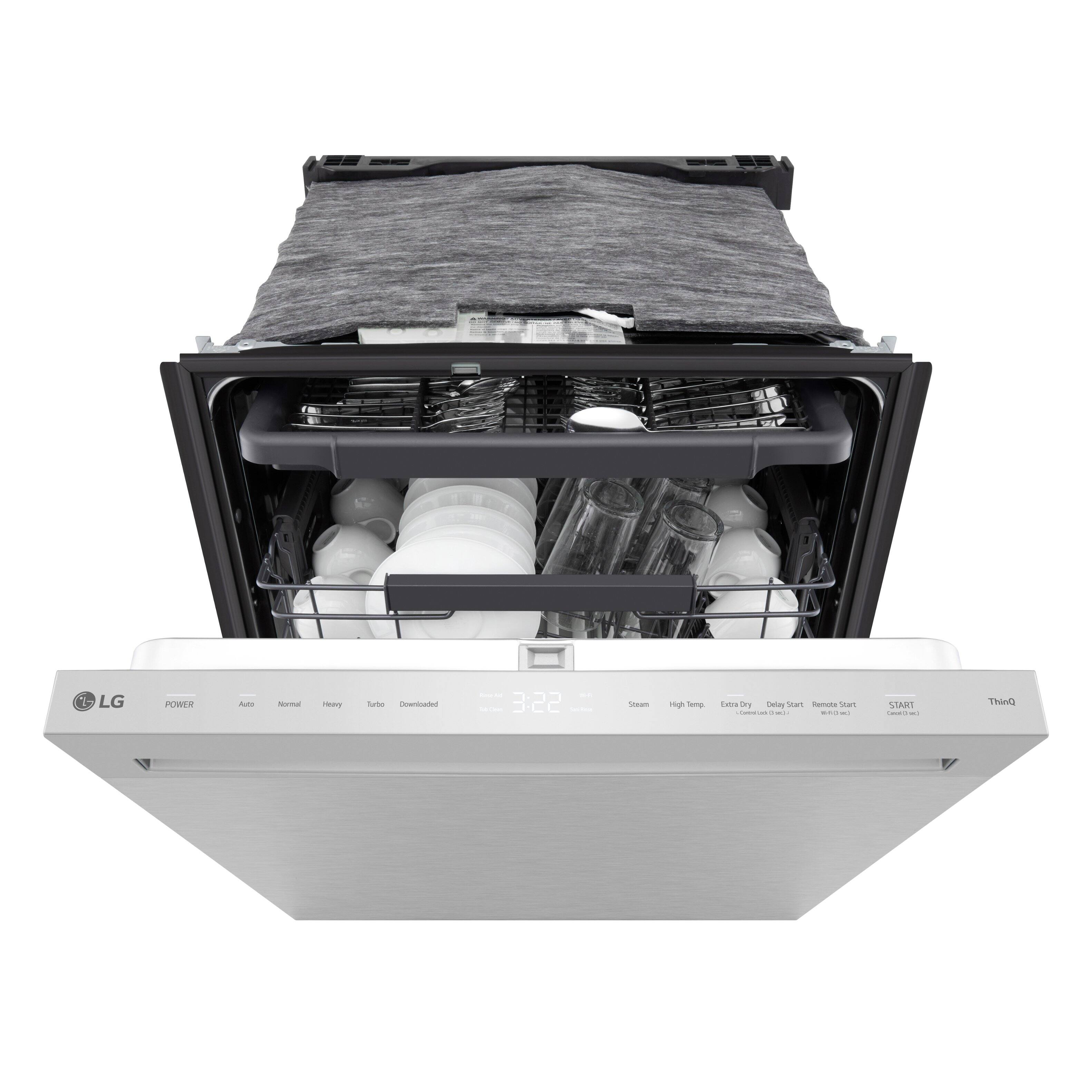 LG POWER  
Auto Normal Heavy Turbo  
Downloaded  
3:22  
Steam High Temp  
Extra Dry Delay Start Remote Start  
START  
ThinQ