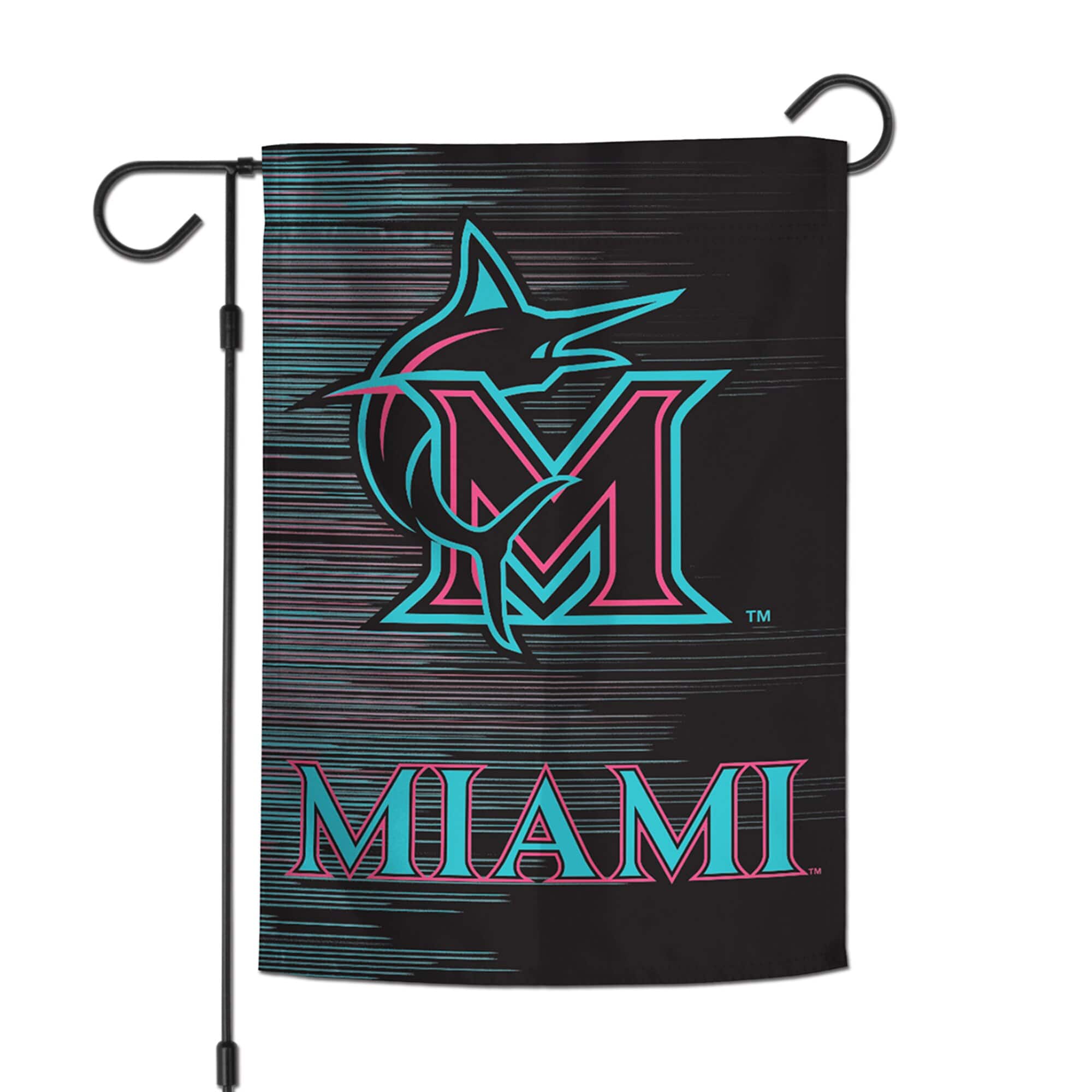 Photos - Other Decoration MiaMI WinCraft -  Marlins 12" x 18" Double-Sided Garden Flag - Multicolor 202936426 