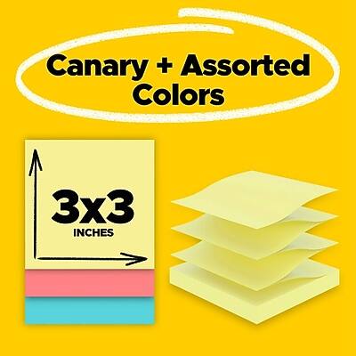 Canary + Assorted Colors  
3x3 Inches