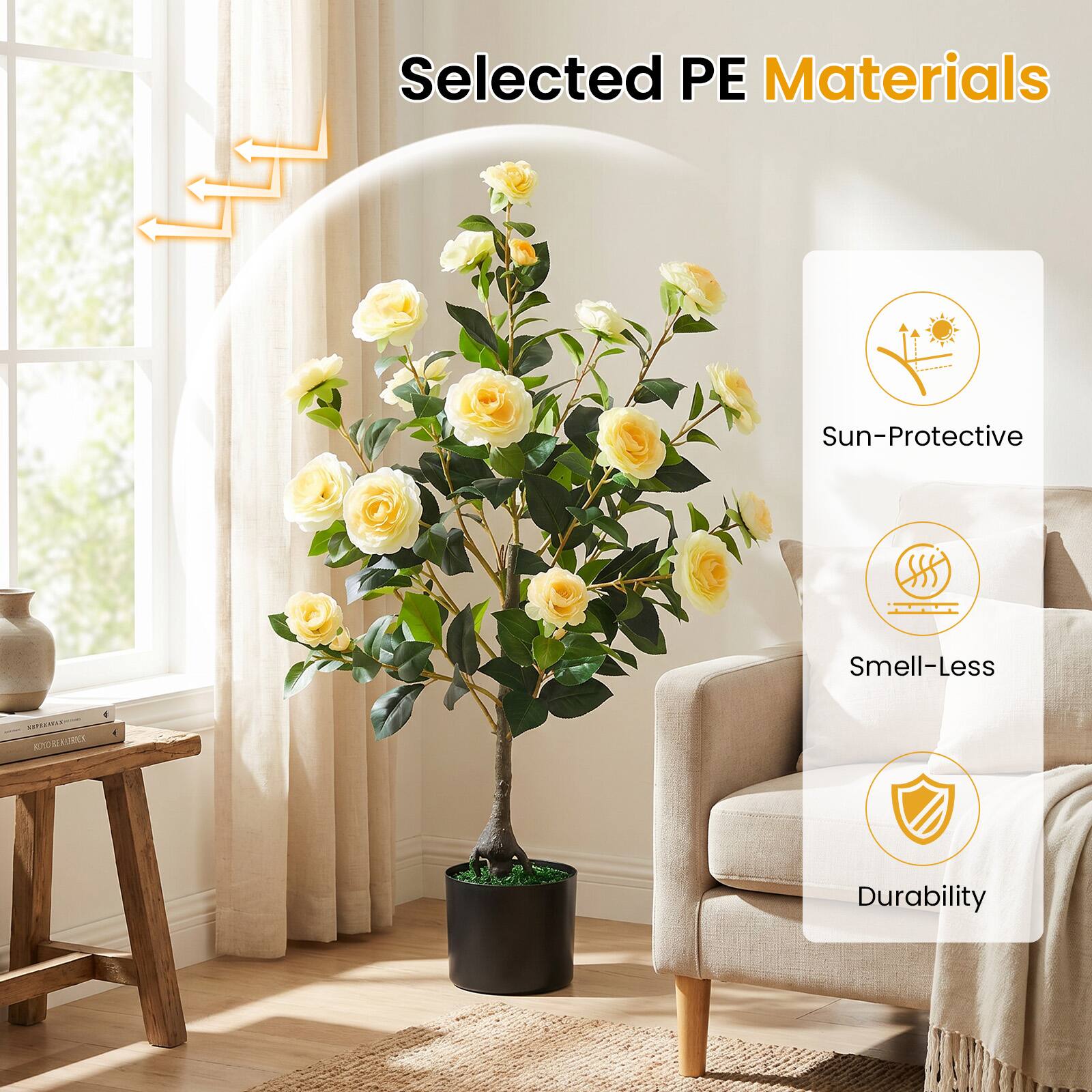 Selected PE Materials  
Sun-Protective  
Smell-Less  
Durability