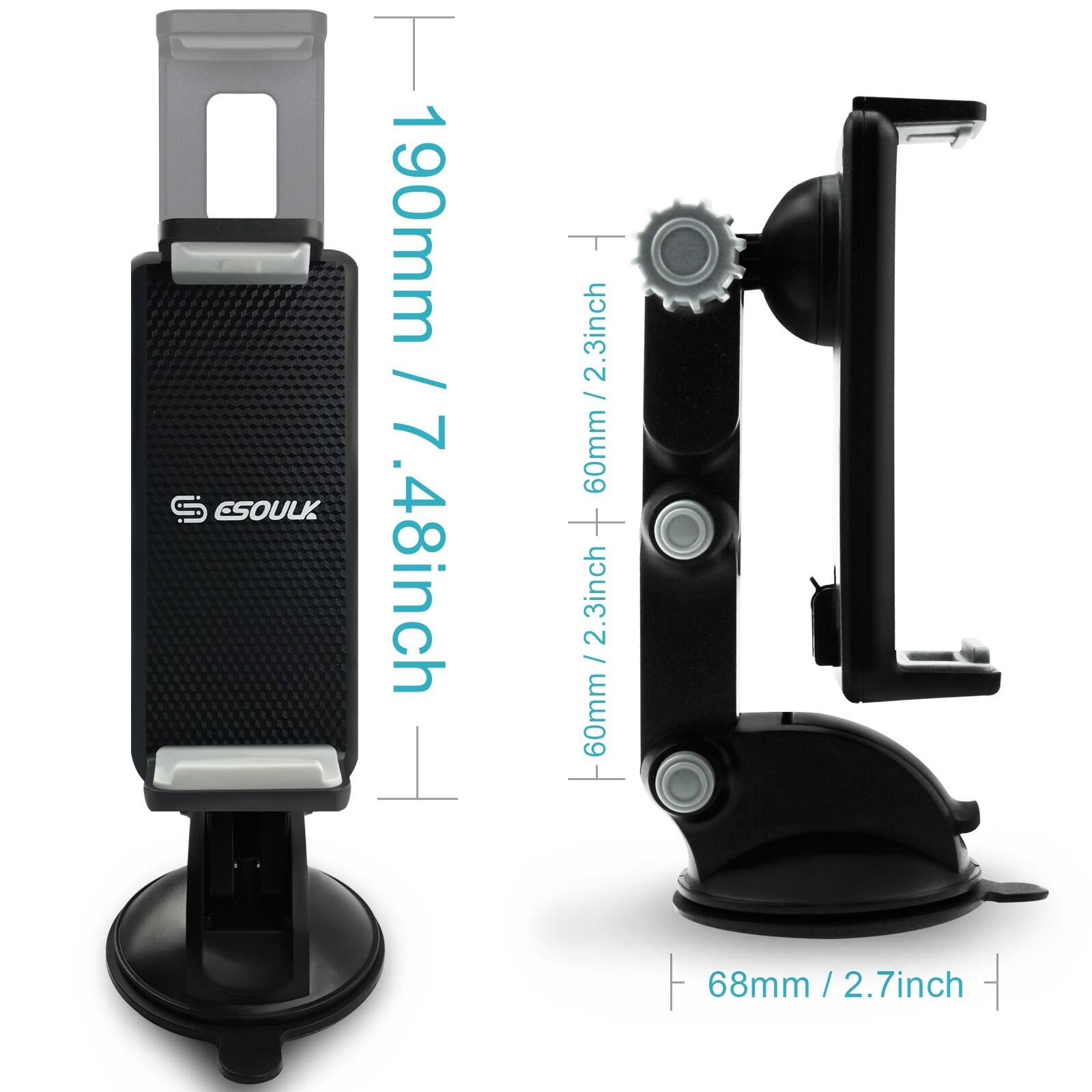 ESOULK  
190mm / 7.48inch  
60mm / 2.3inch  
68mm / 2.7inch