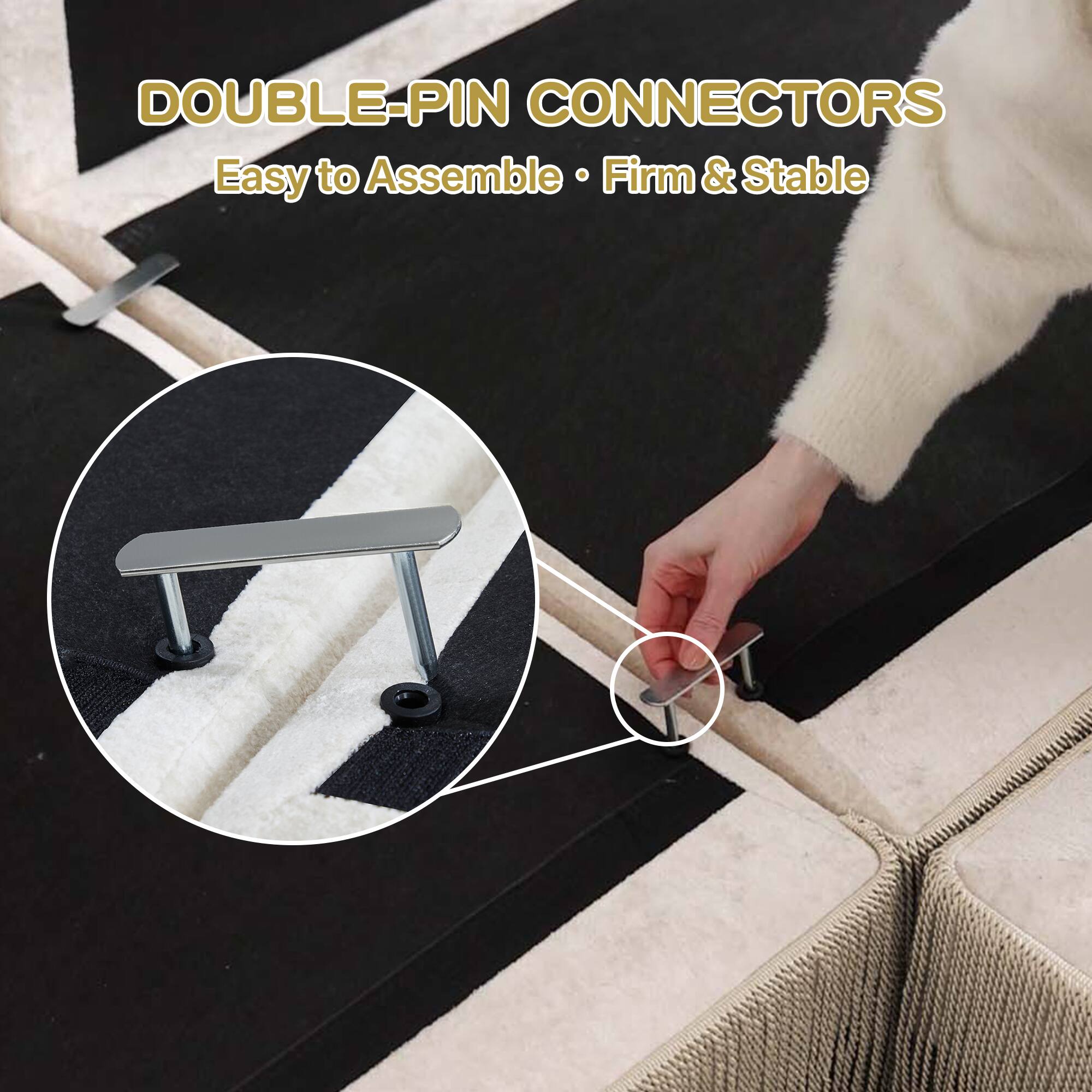 DOUBLE-PIN CONNECTORS  
Easy to Assemble • Firm & Stable