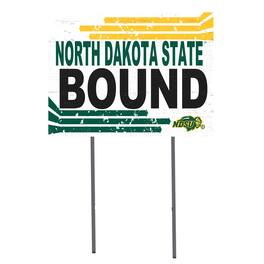 Jardine - NDSU Bison 18'' x 24'' Bound Yard Sign - White
