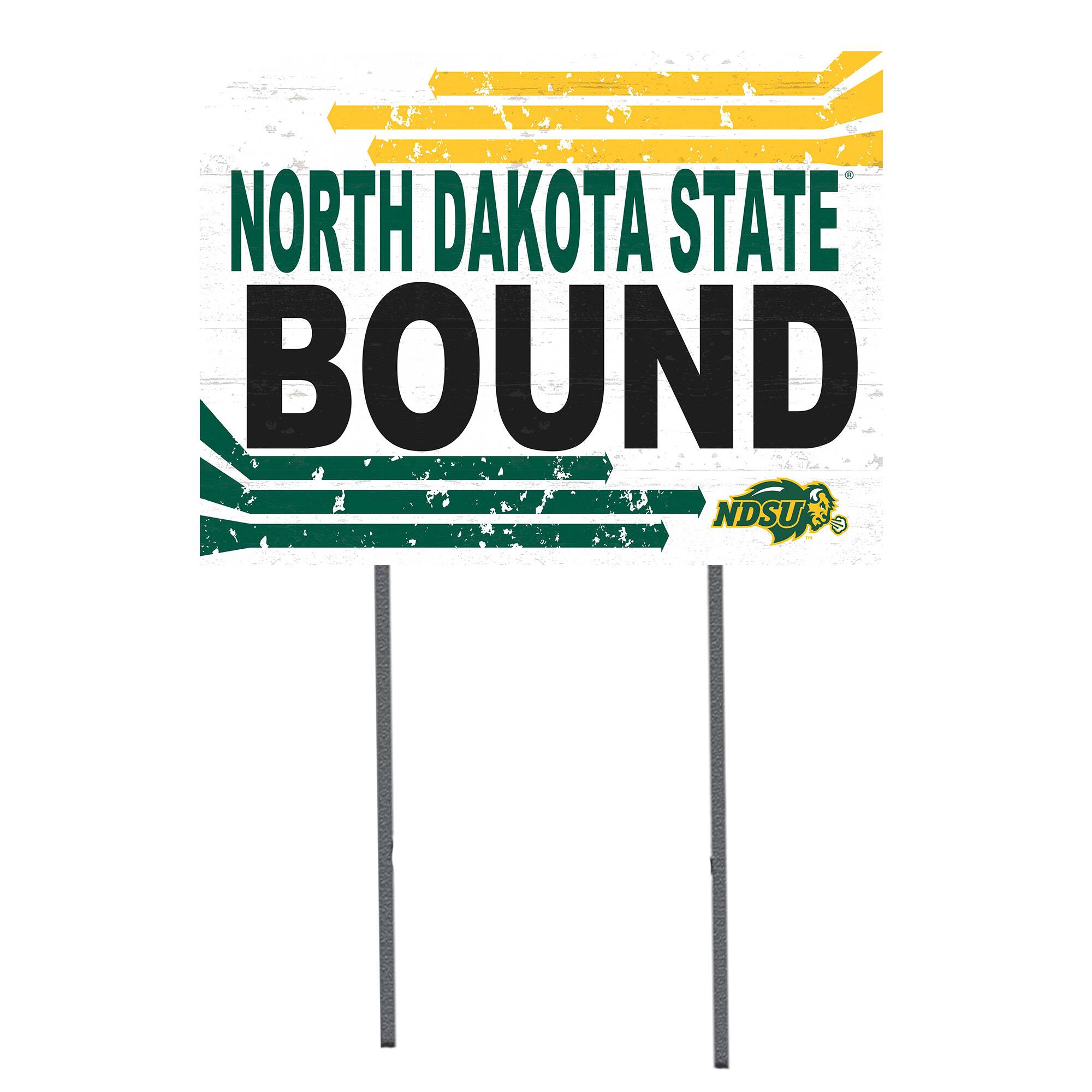 NDSU Bison 18'' x 24'' Bound Yard Sign