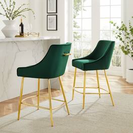 Discern Counter Stools Set of 2 by Modway - Green