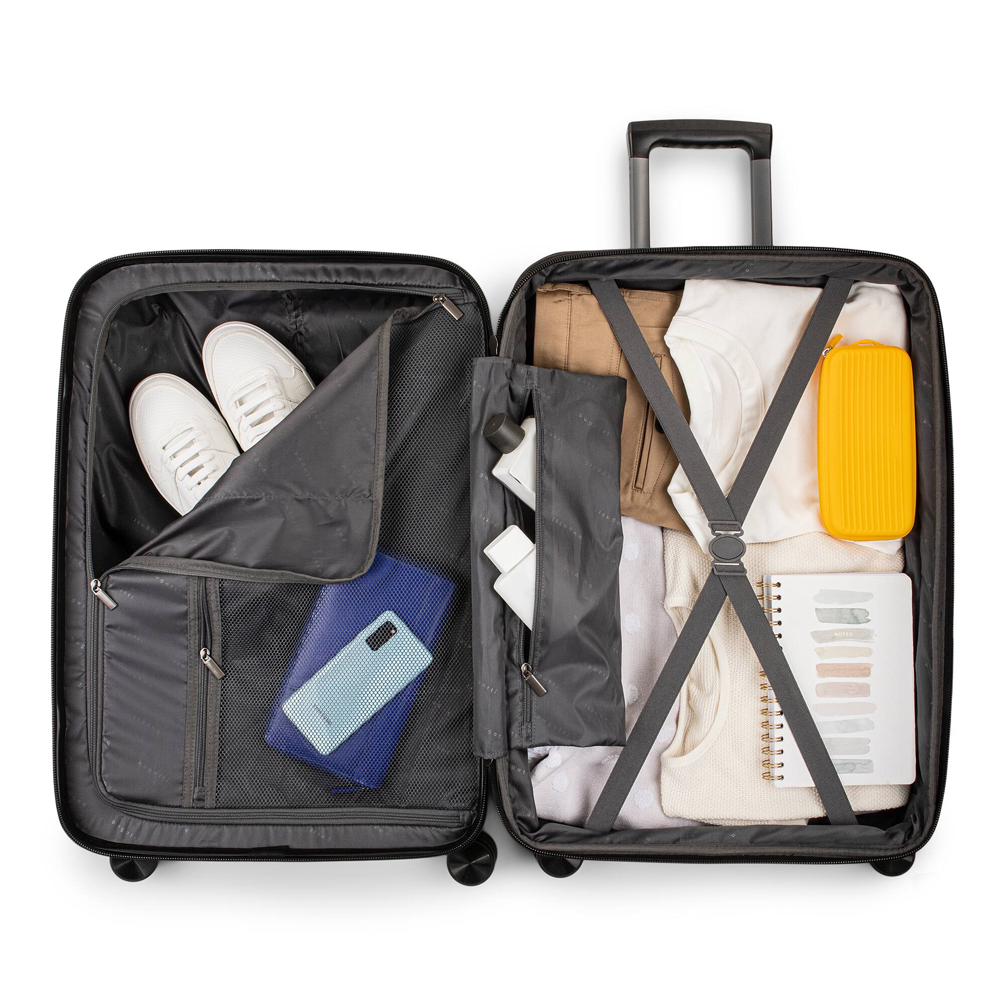 Alt View 12. Bugatti - Wellington Carry on Suitcase - Pewter.