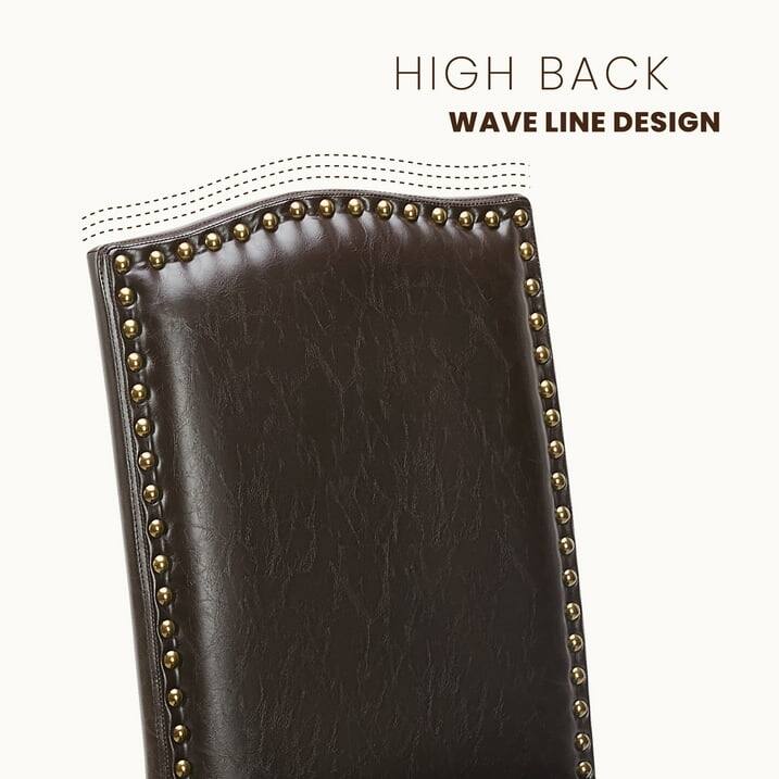 HIGH BACK  
WAVE LINE DESIGN
