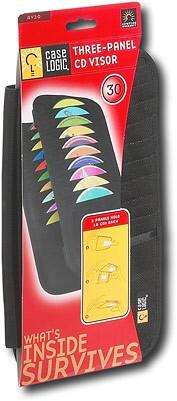 Angle Standard. Case Logic - 30-Disc CD Visor.