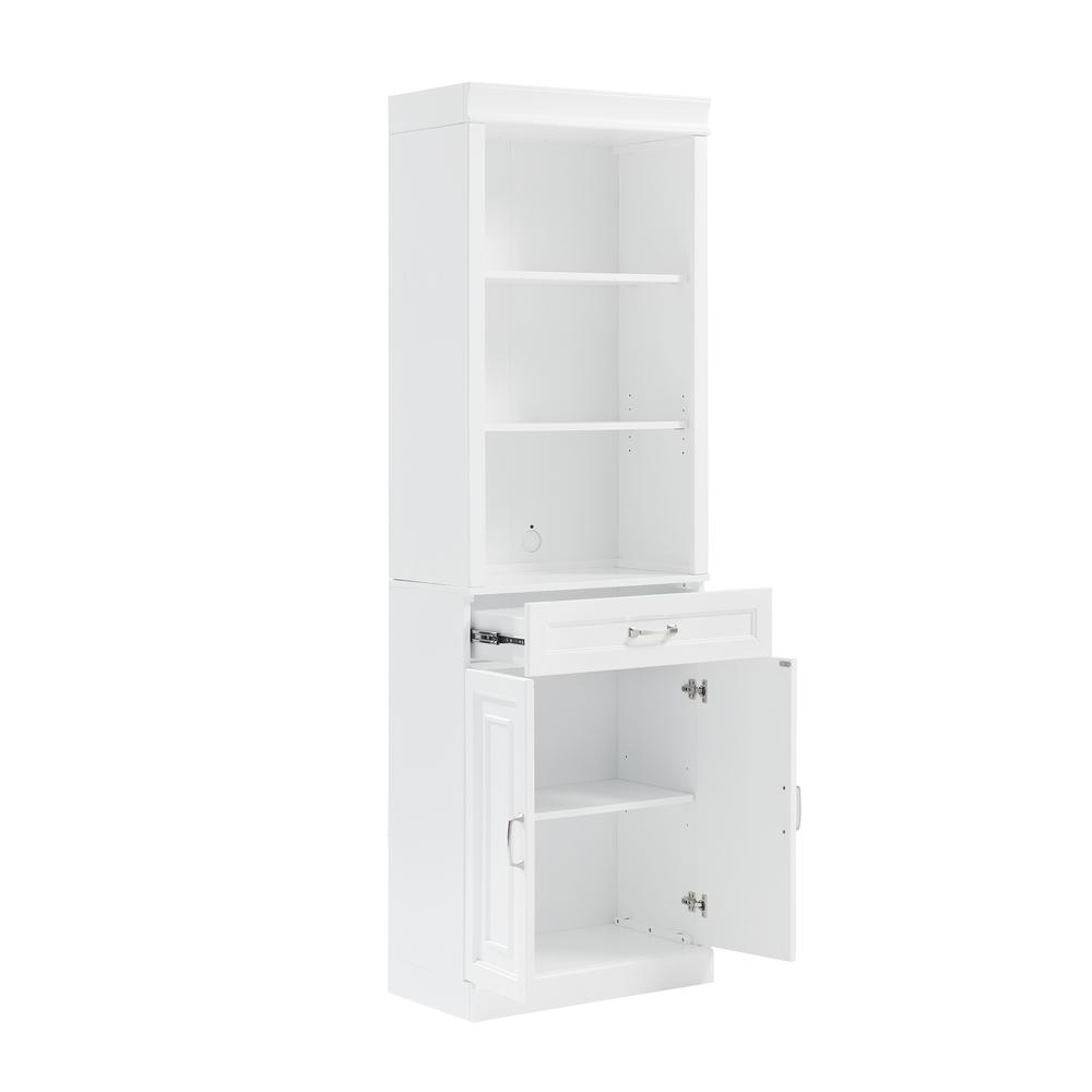 Alt View 5. Crosley Furniture - Stanton Storage Bookcase - White.