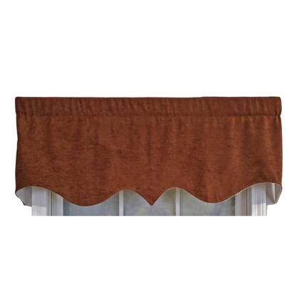 Front. RLF Home - RLF Home 3" Rod Pocket High Quality Fabric Vintage Regal Valance for Windows 50" x 17" Watermelon - Watermelon.